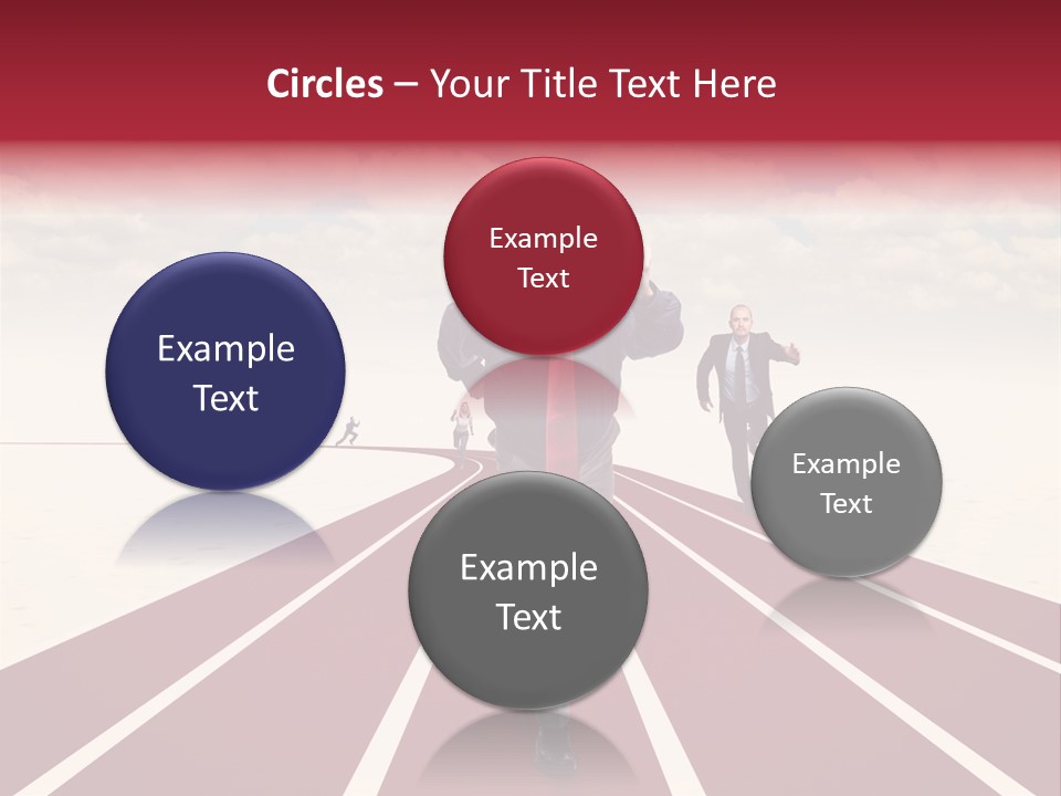 Man Run Determination PowerPoint Template