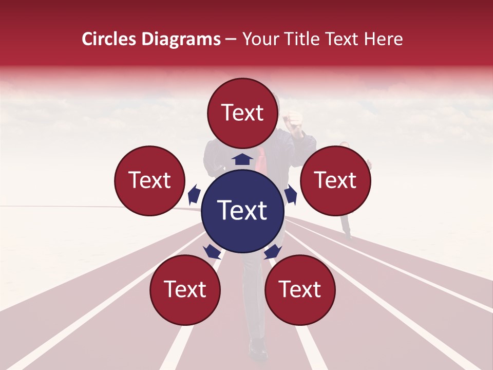 Man Run Determination PowerPoint Template