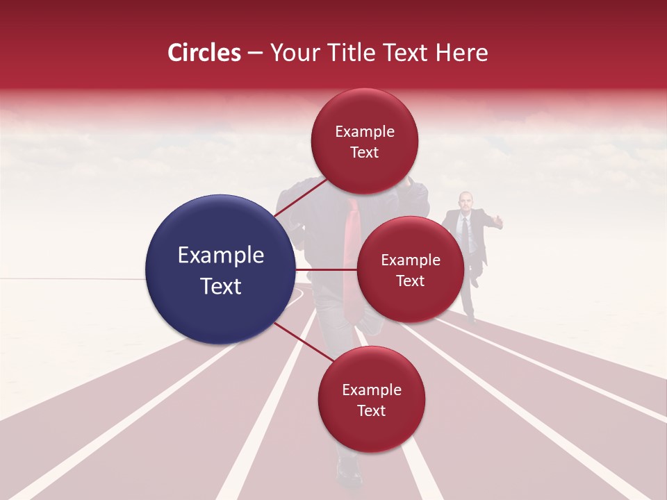 Man Run Determination PowerPoint Template