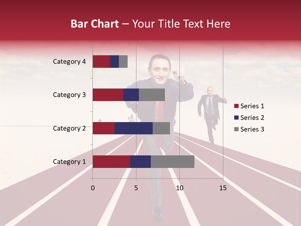 Man Run Determination PowerPoint Template