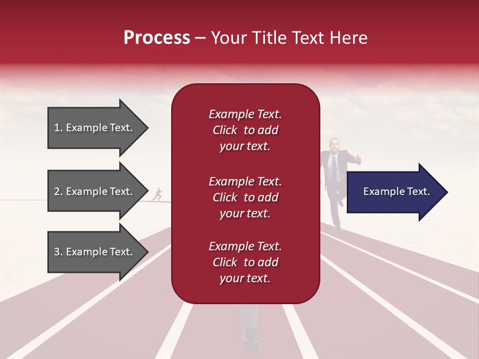 Man Run Determination PowerPoint Template