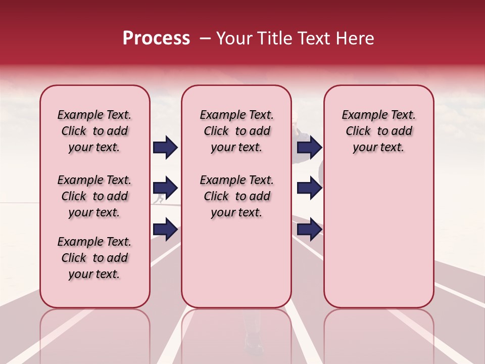 Man Run Determination PowerPoint Template