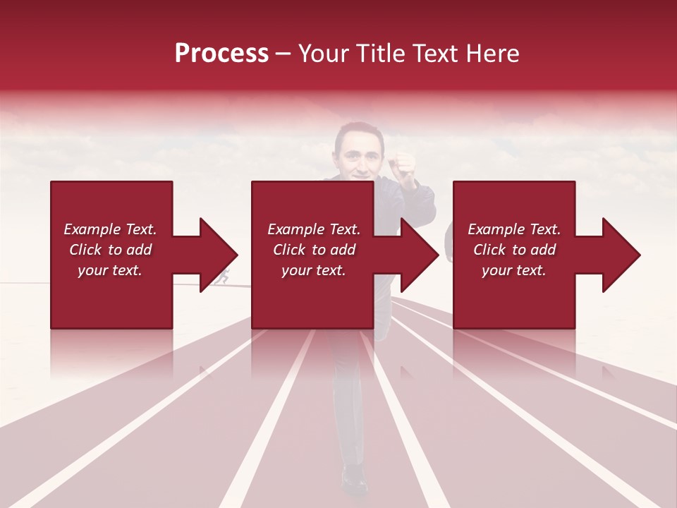 Man Run Determination PowerPoint Template