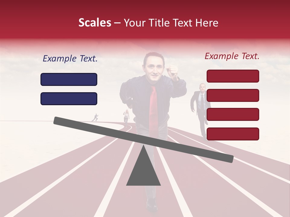 Man Run Determination PowerPoint Template