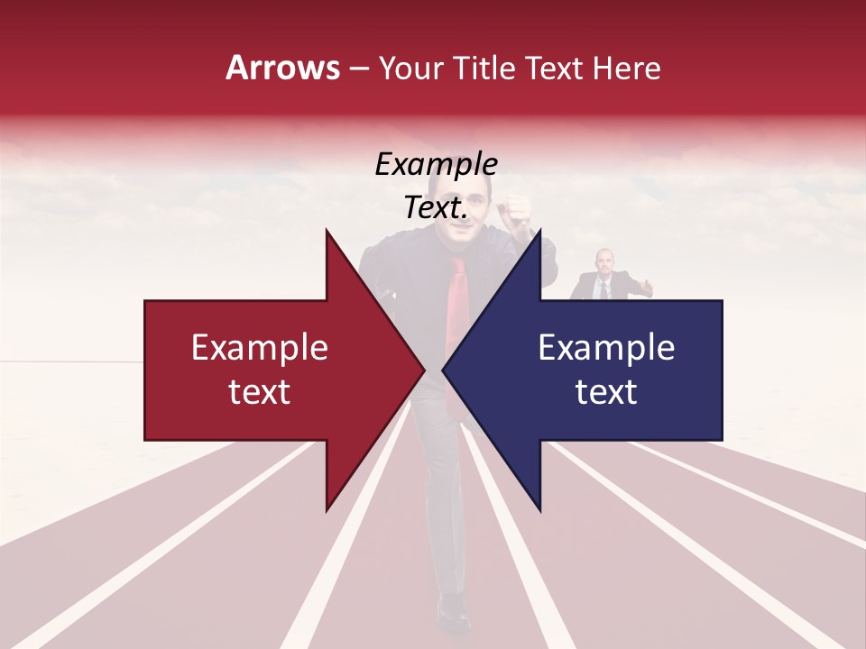 Man Run Determination PowerPoint Template