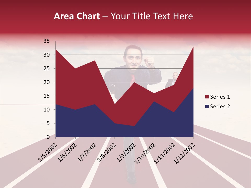 Man Run Determination PowerPoint Template