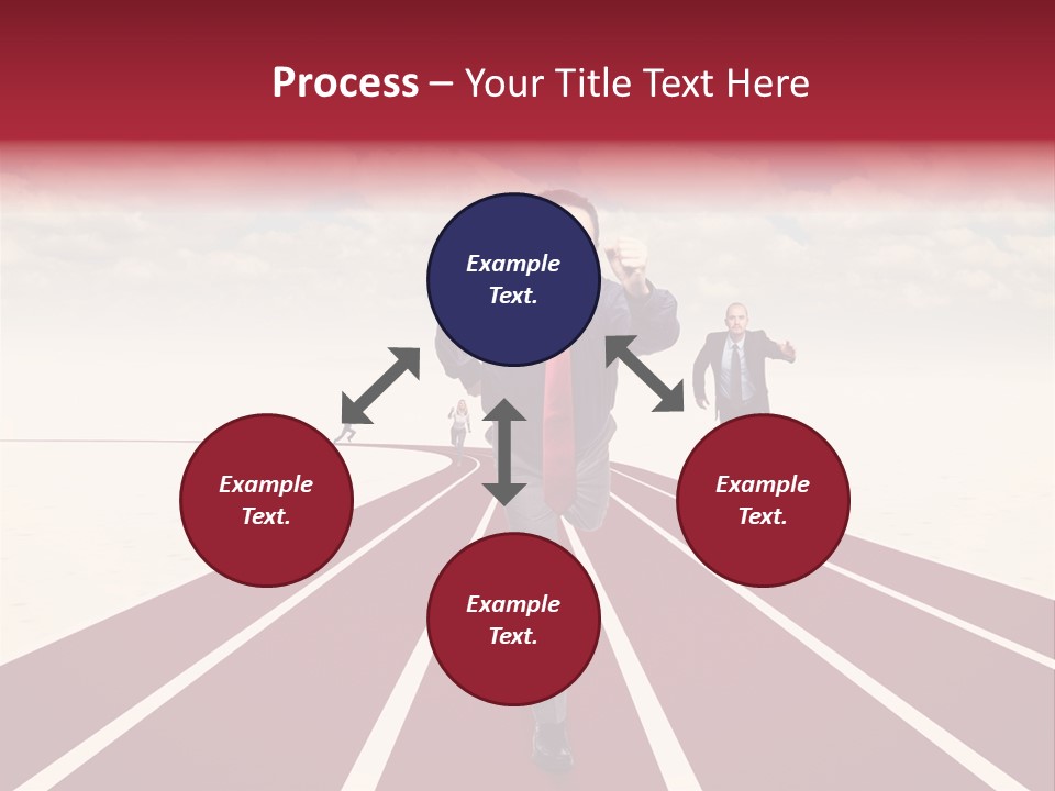 Man Run Determination PowerPoint Template