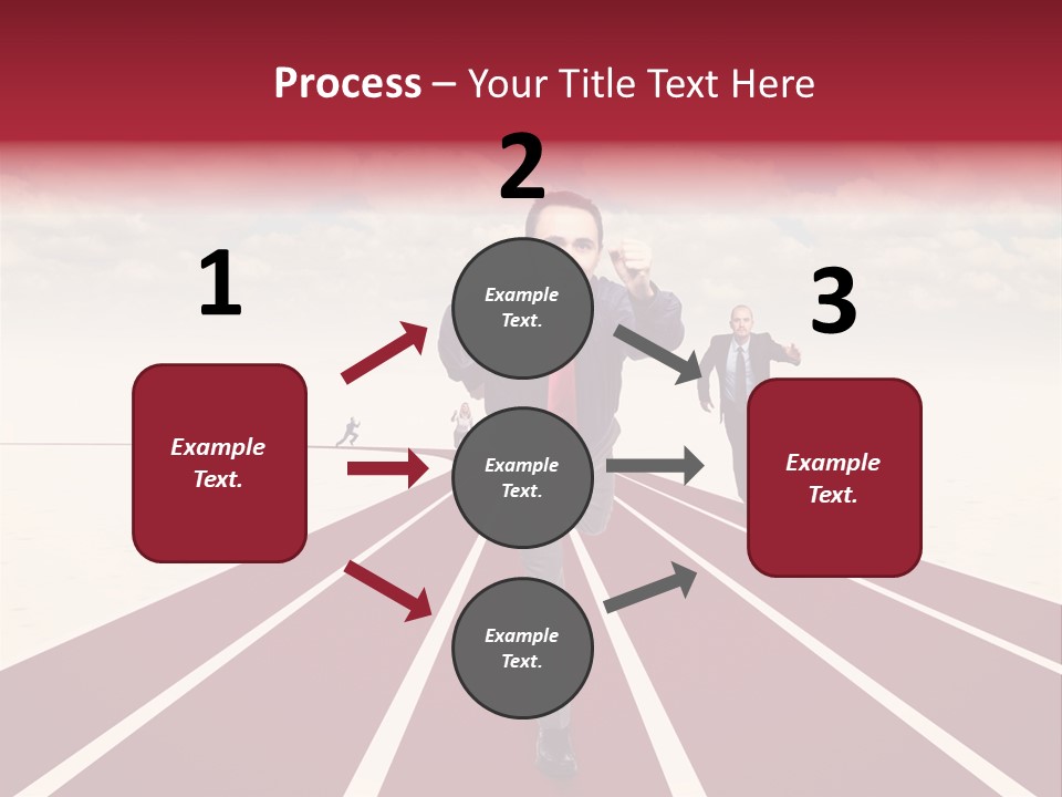 Man Run Determination PowerPoint Template