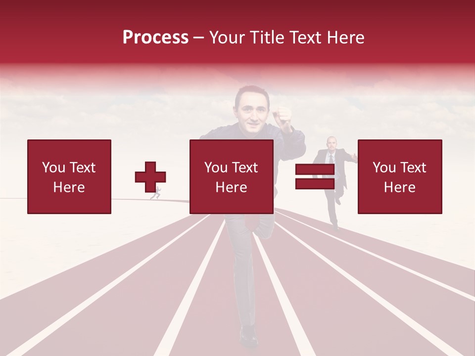 Man Run Determination PowerPoint Template