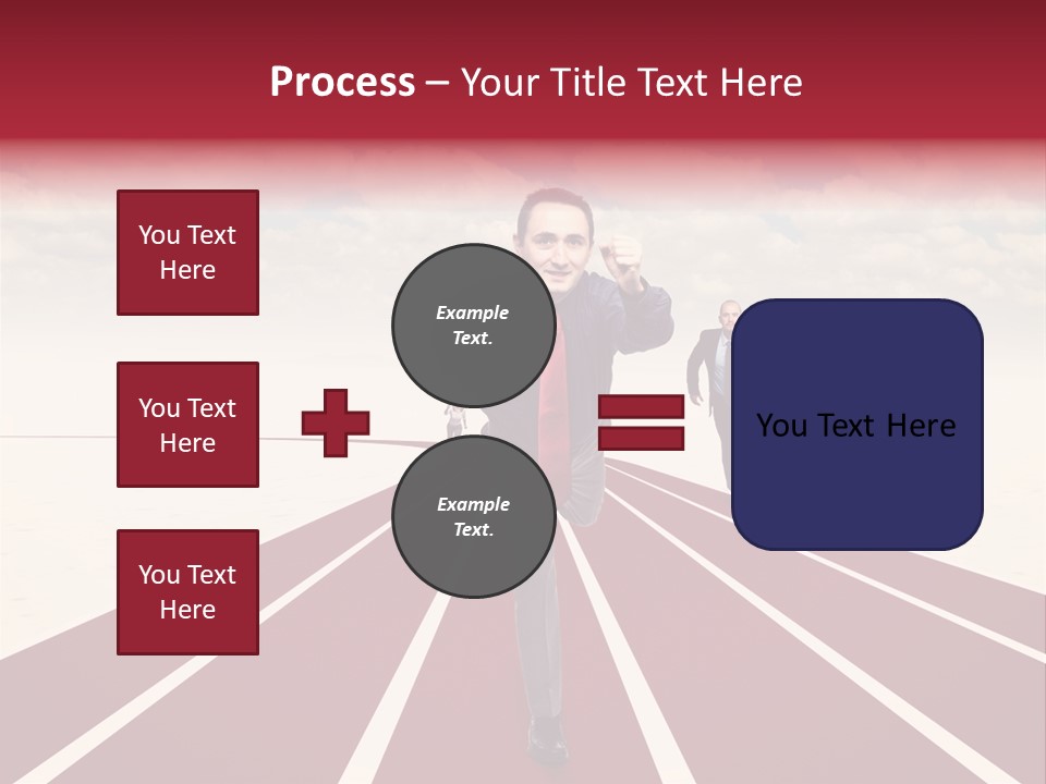 Man Run Determination PowerPoint Template