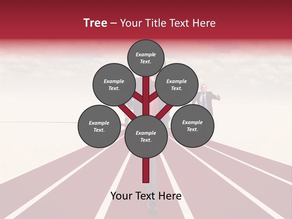 Man Run Determination PowerPoint Template