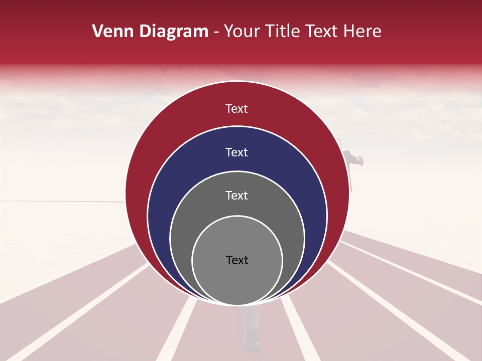 Man Run Determination PowerPoint Template