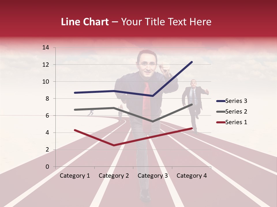 Man Run Determination PowerPoint Template
