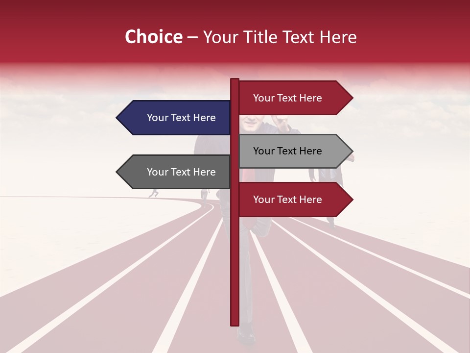 Man Run Determination PowerPoint Template