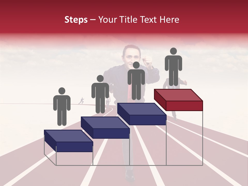 Man Run Determination PowerPoint Template