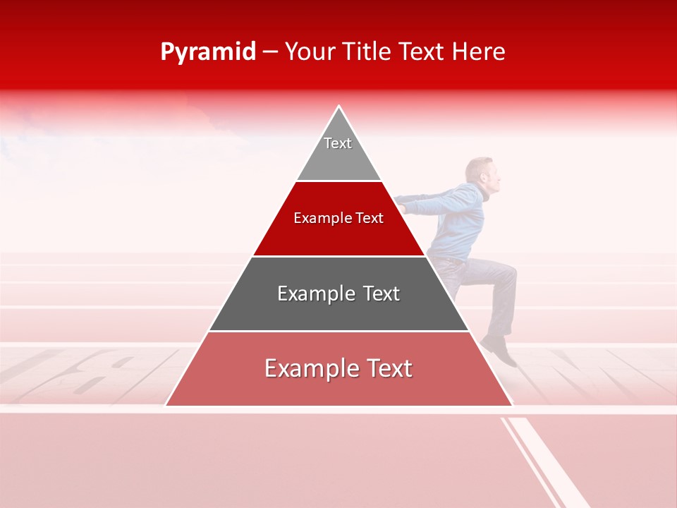 Illustration White Red PowerPoint Template