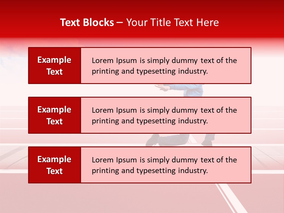 Illustration White Red PowerPoint Template