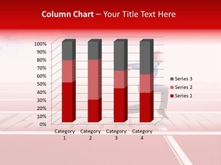 Illustration White Red PowerPoint Template