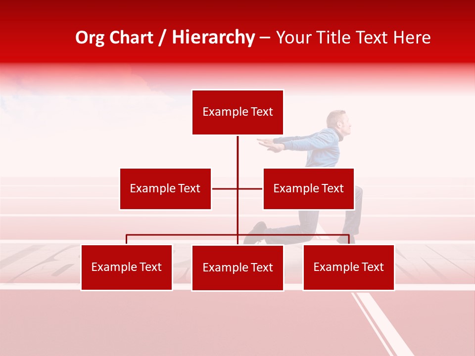 Illustration White Red PowerPoint Template