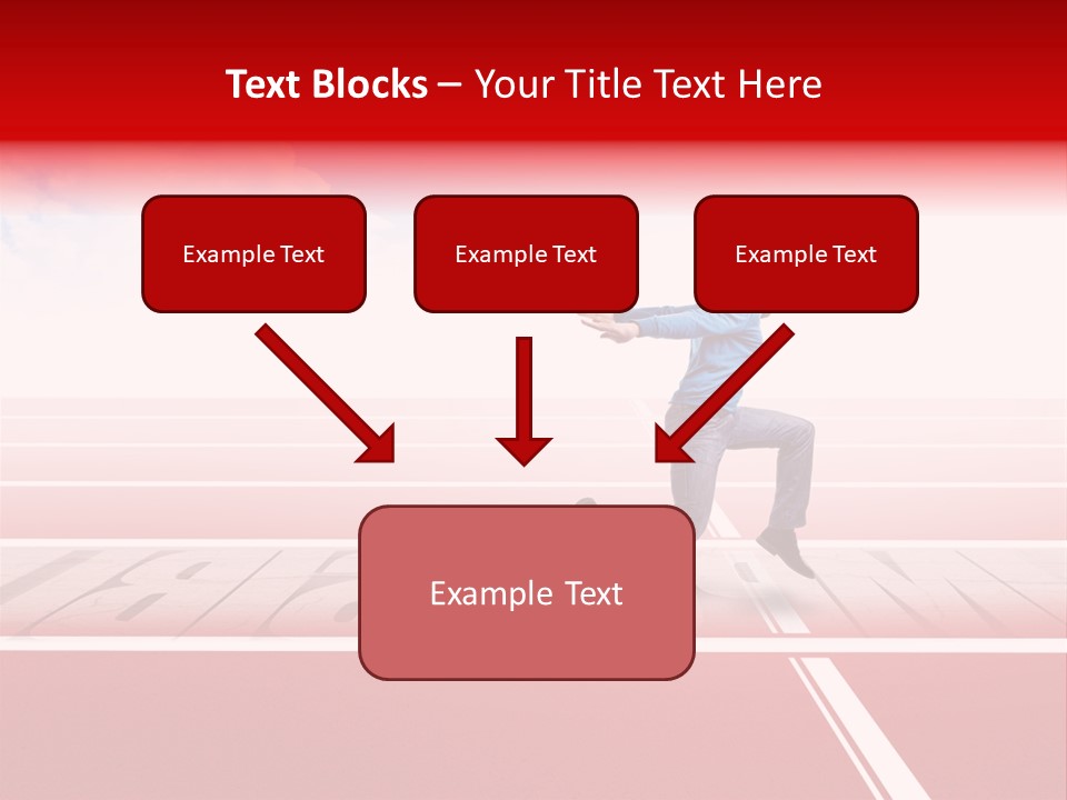 Illustration White Red PowerPoint Template