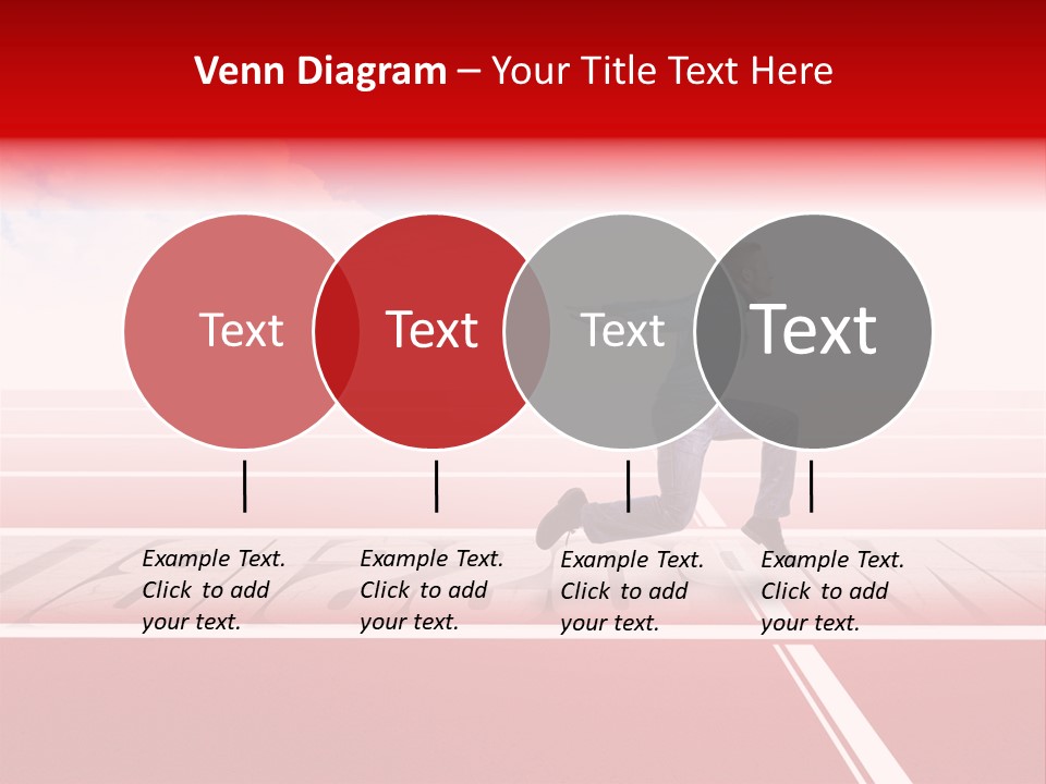 Illustration White Red PowerPoint Template