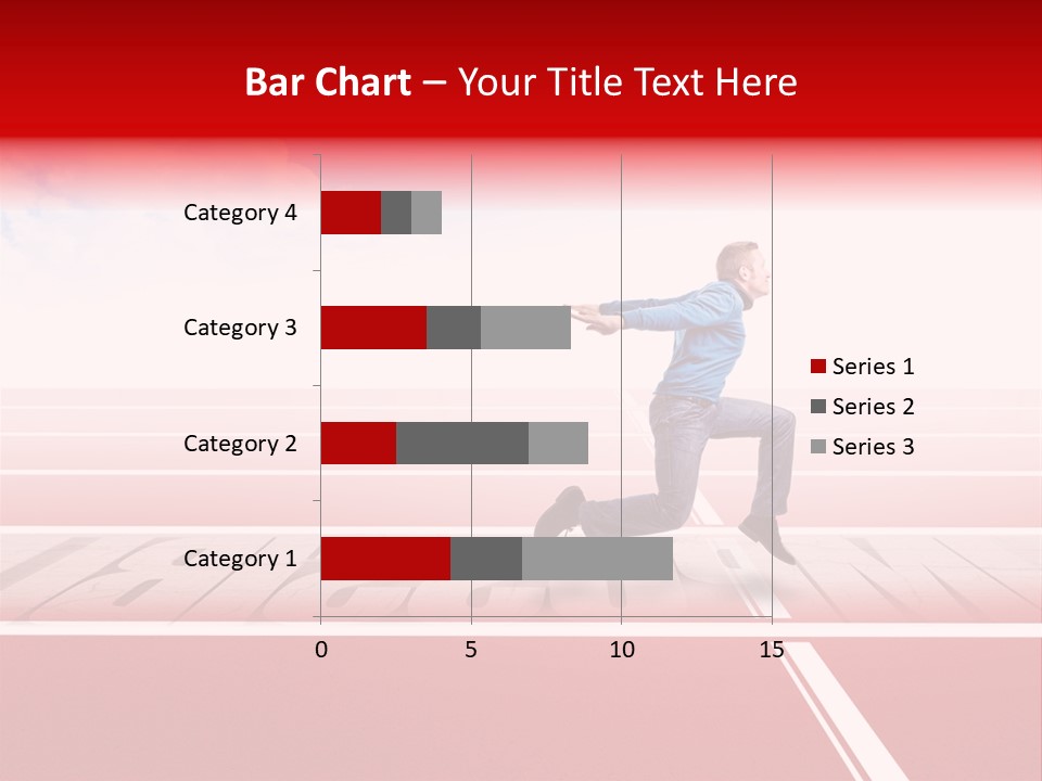 Illustration White Red PowerPoint Template
