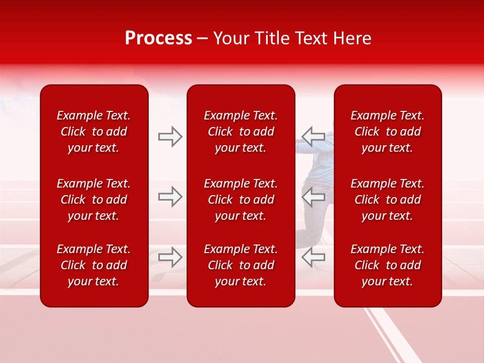 Illustration White Red PowerPoint Template
