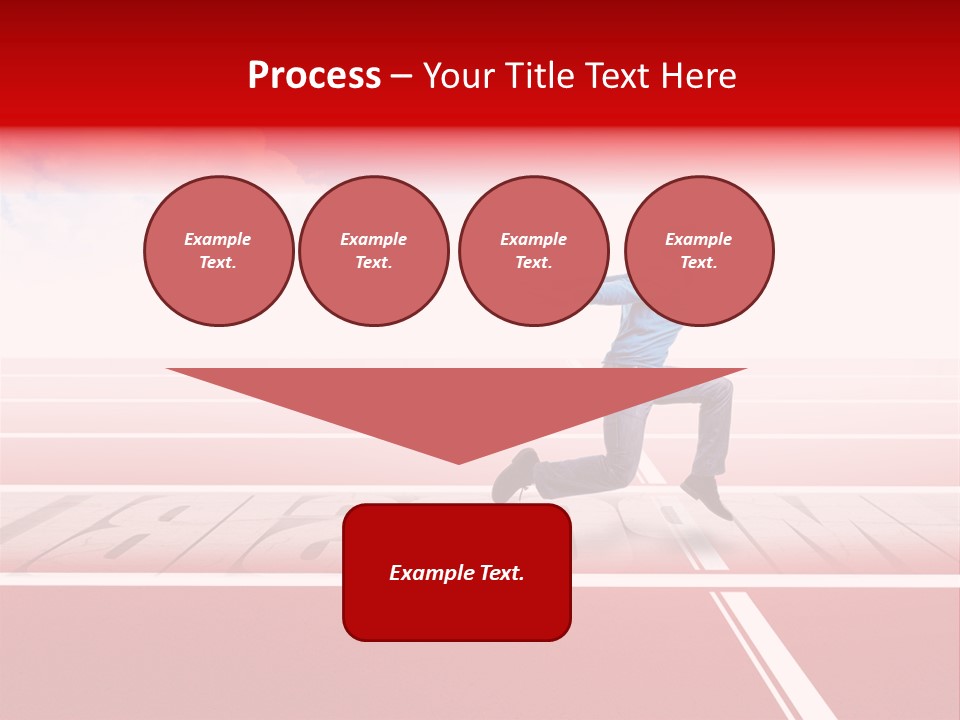 Illustration White Red PowerPoint Template