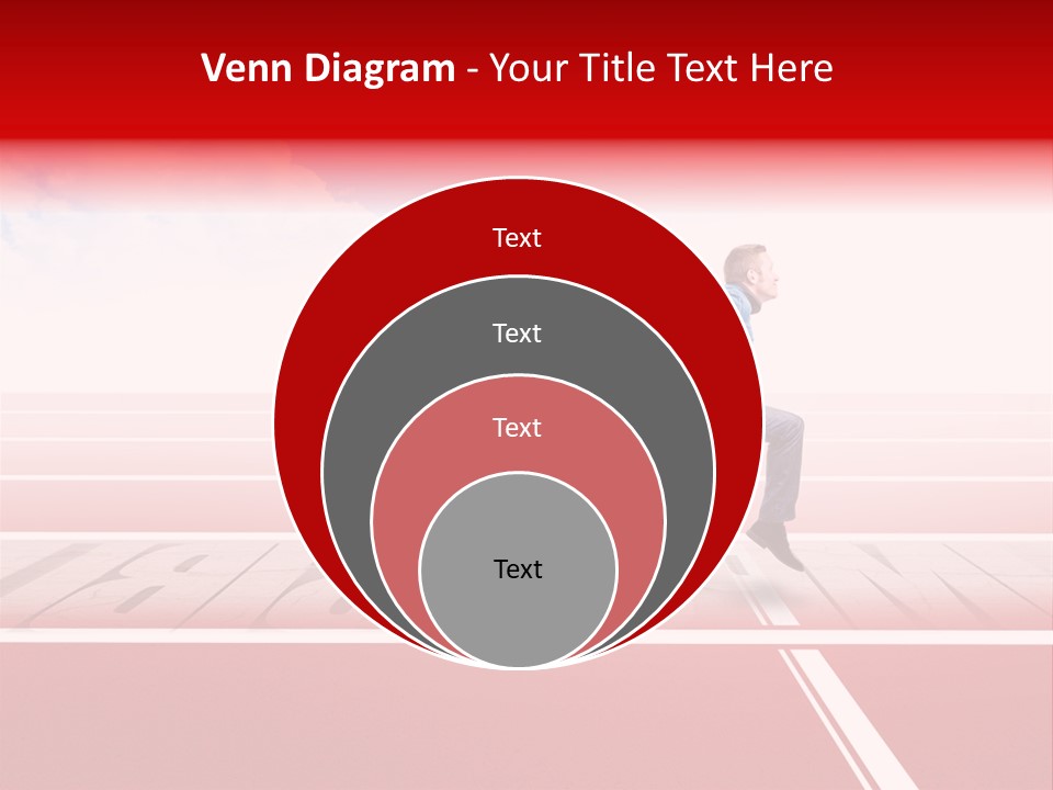 Illustration White Red PowerPoint Template