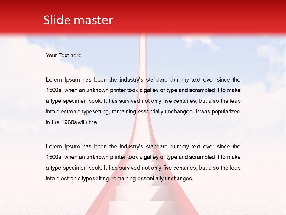 Success Heaven Outside PowerPoint Template