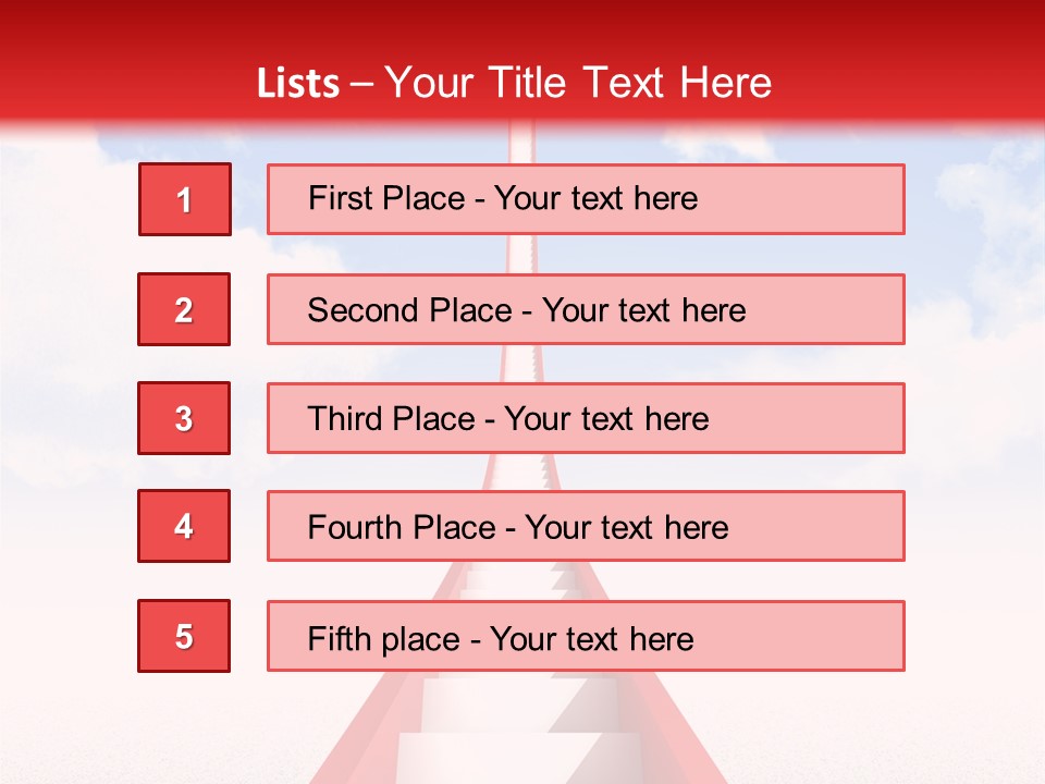 Success Heaven Outside PowerPoint Template