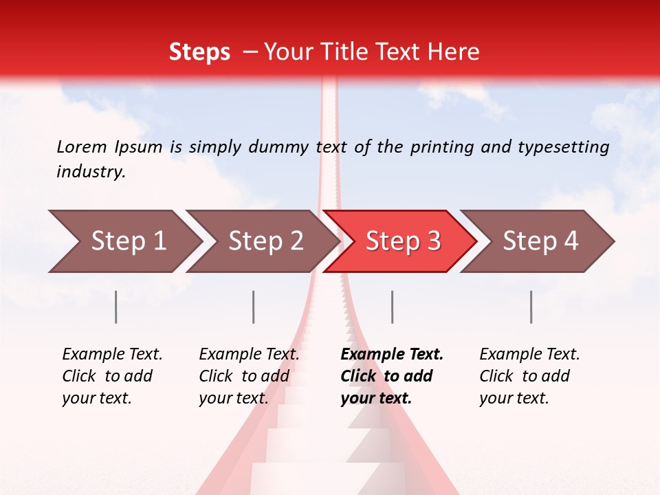 Success Heaven Outside PowerPoint Template