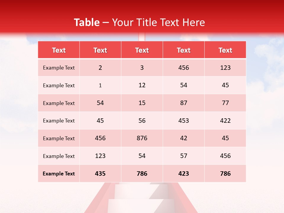 Success Heaven Outside PowerPoint Template
