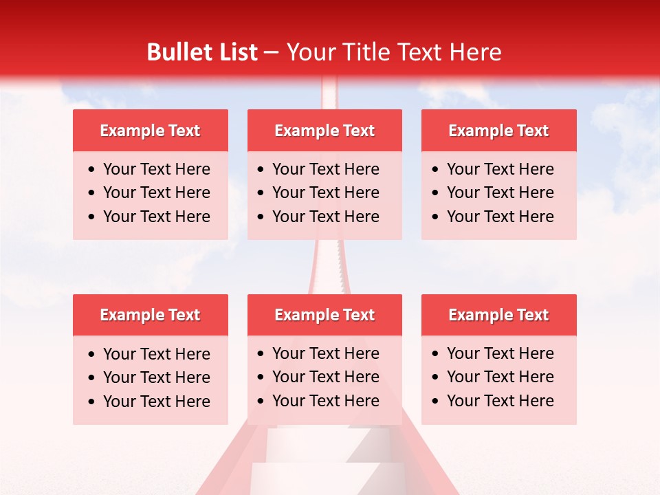 Success Heaven Outside PowerPoint Template