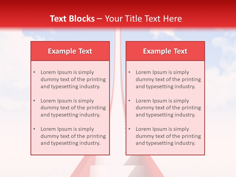 Success Heaven Outside PowerPoint Template