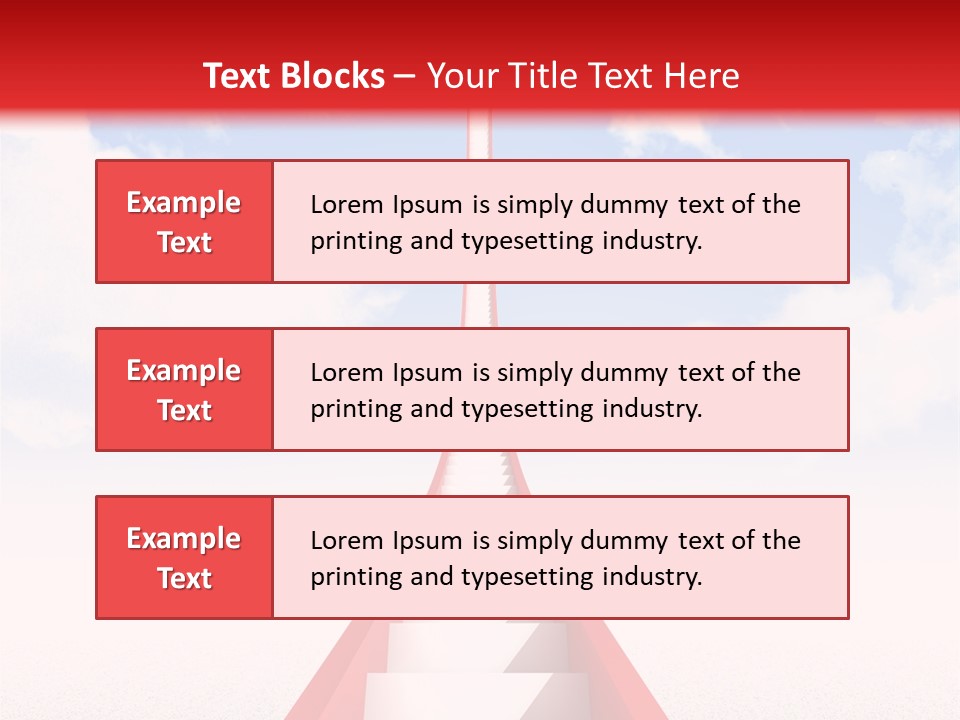 Success Heaven Outside PowerPoint Template