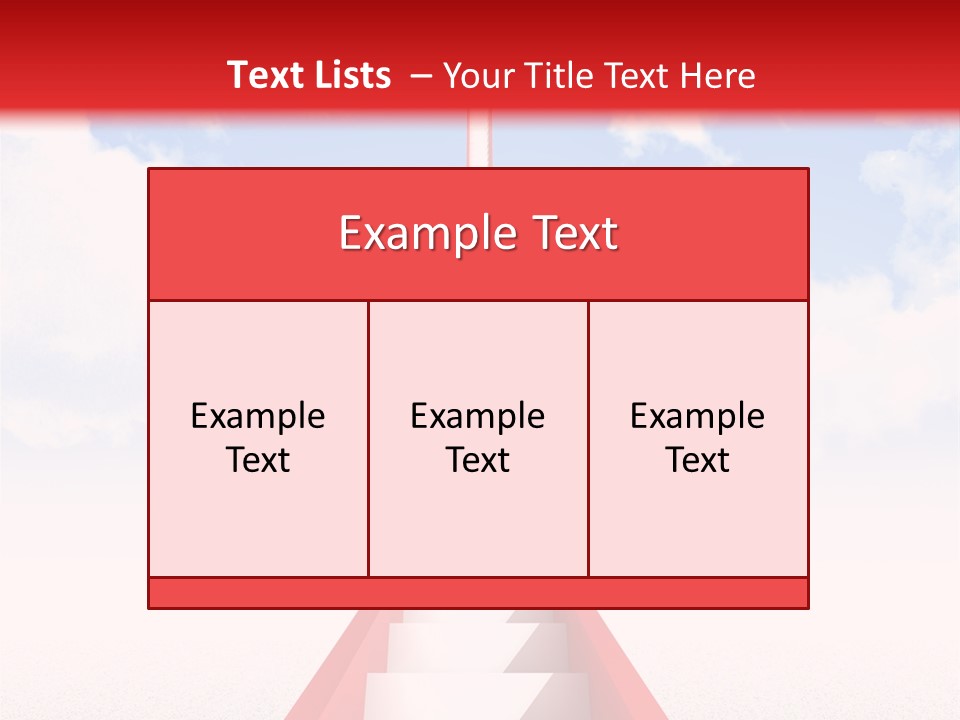 Success Heaven Outside PowerPoint Template