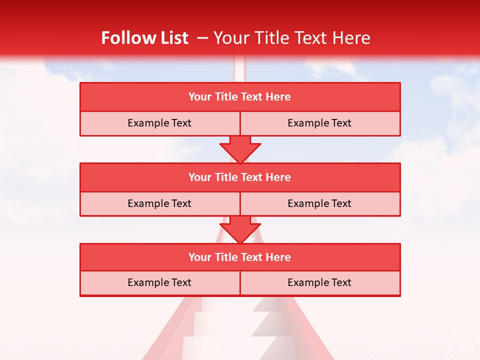 Success Heaven Outside PowerPoint Template