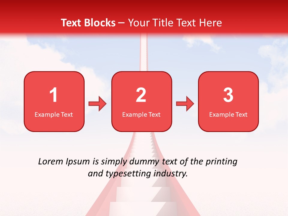 Success Heaven Outside PowerPoint Template