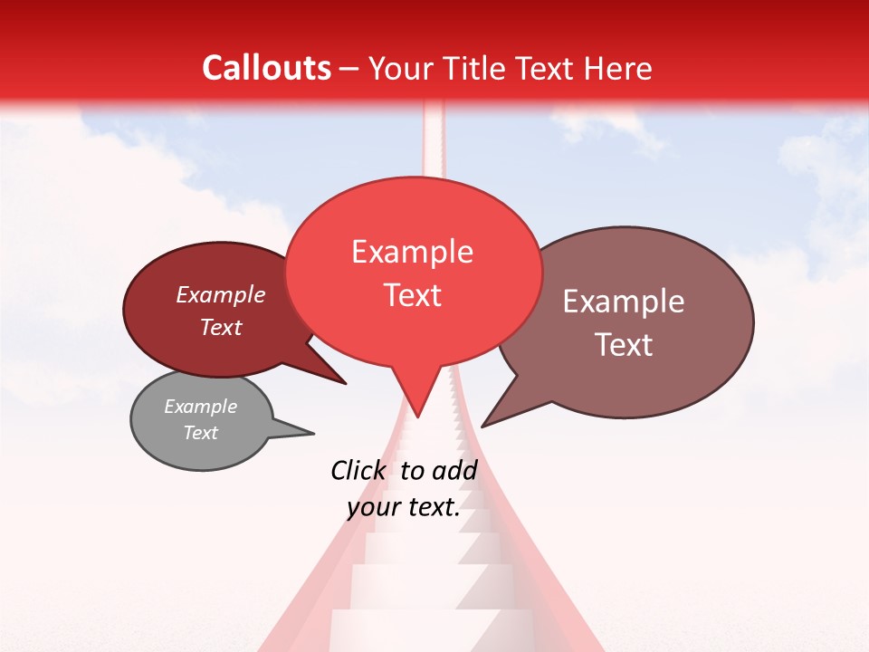 Success Heaven Outside PowerPoint Template