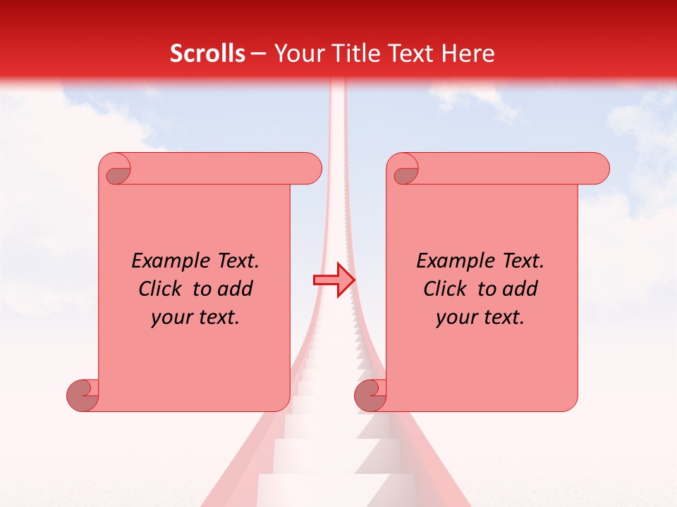 Success Heaven Outside PowerPoint Template