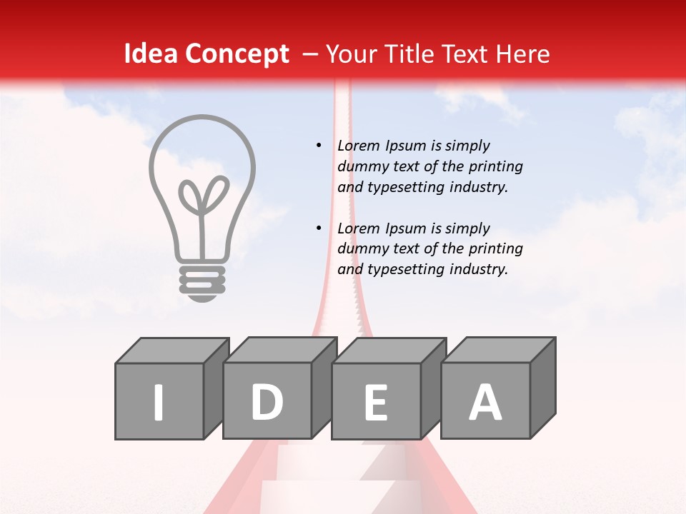 Success Heaven Outside PowerPoint Template