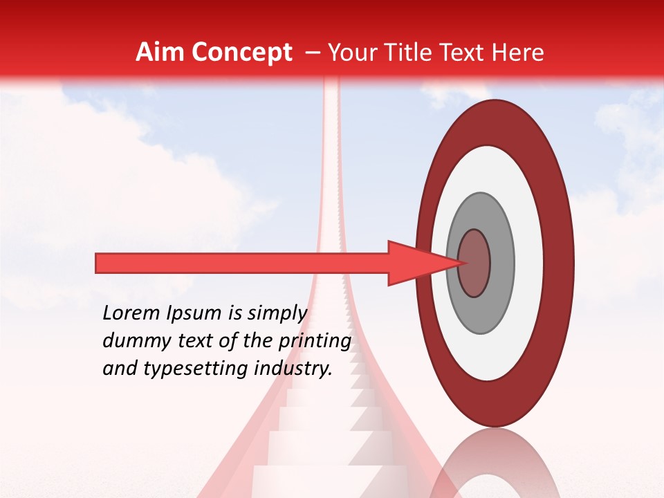 Success Heaven Outside PowerPoint Template