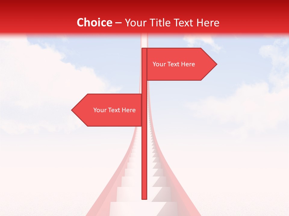 Success Heaven Outside PowerPoint Template