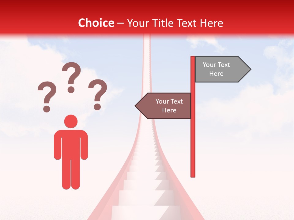 Success Heaven Outside PowerPoint Template