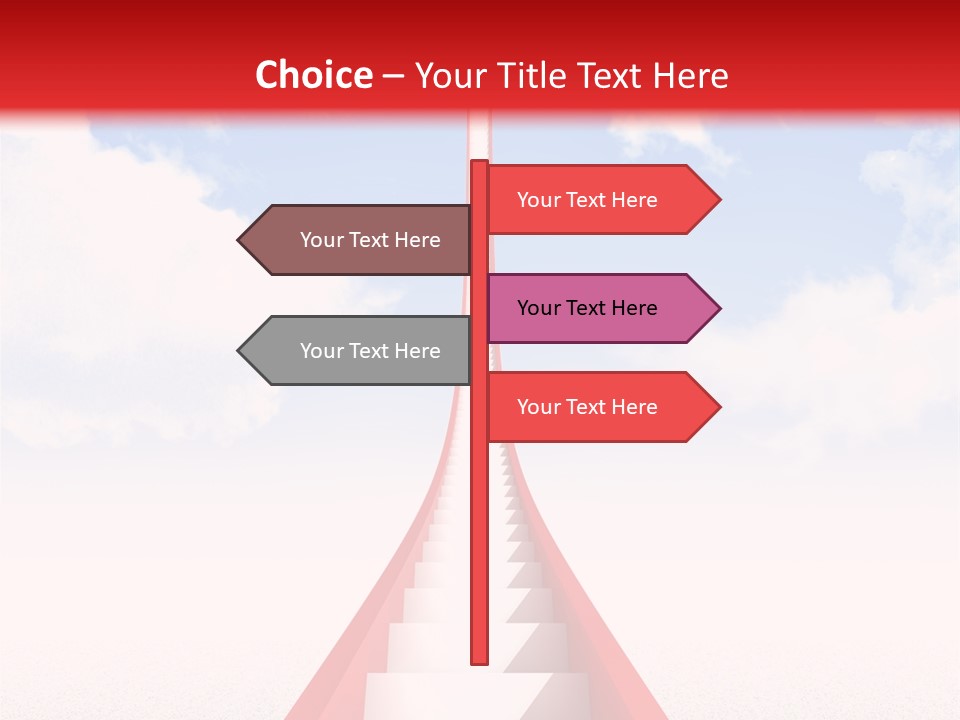 Success Heaven Outside PowerPoint Template