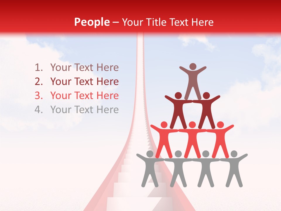 Success Heaven Outside PowerPoint Template