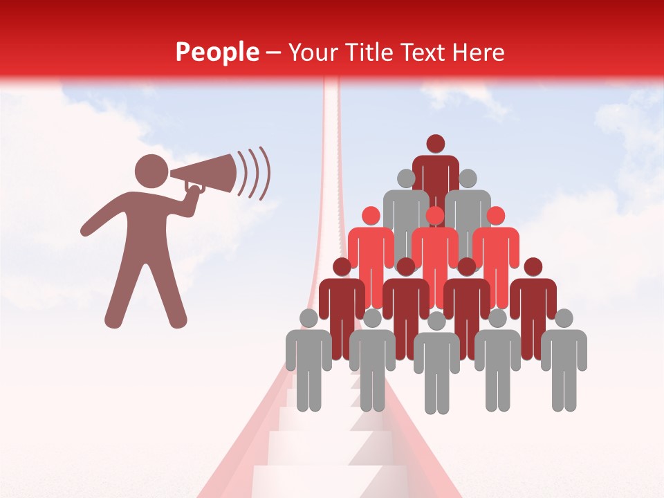 Success Heaven Outside PowerPoint Template