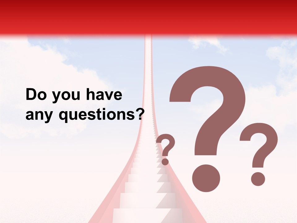 Success Heaven Outside PowerPoint Template