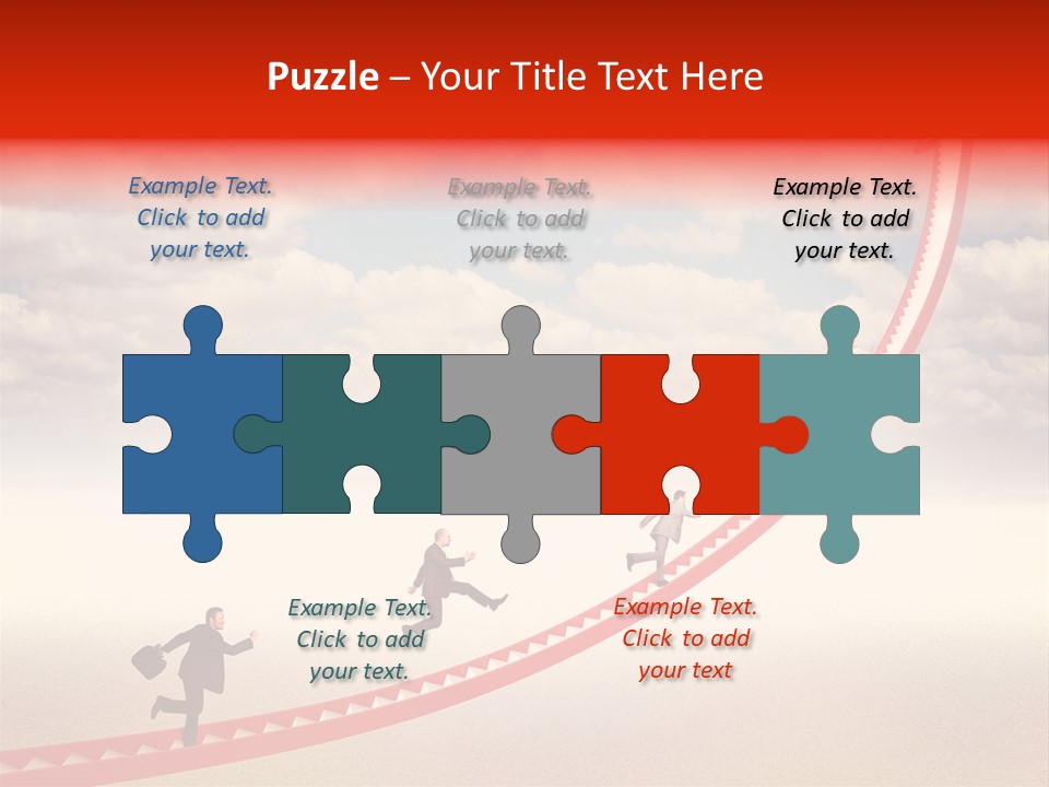 Business Man Team PowerPoint Template